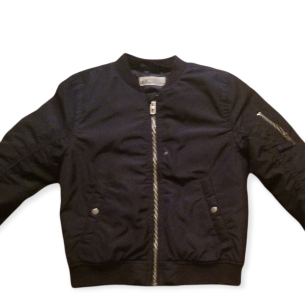 H&M Boys Fall Jacket size 5-6 Dark Blue